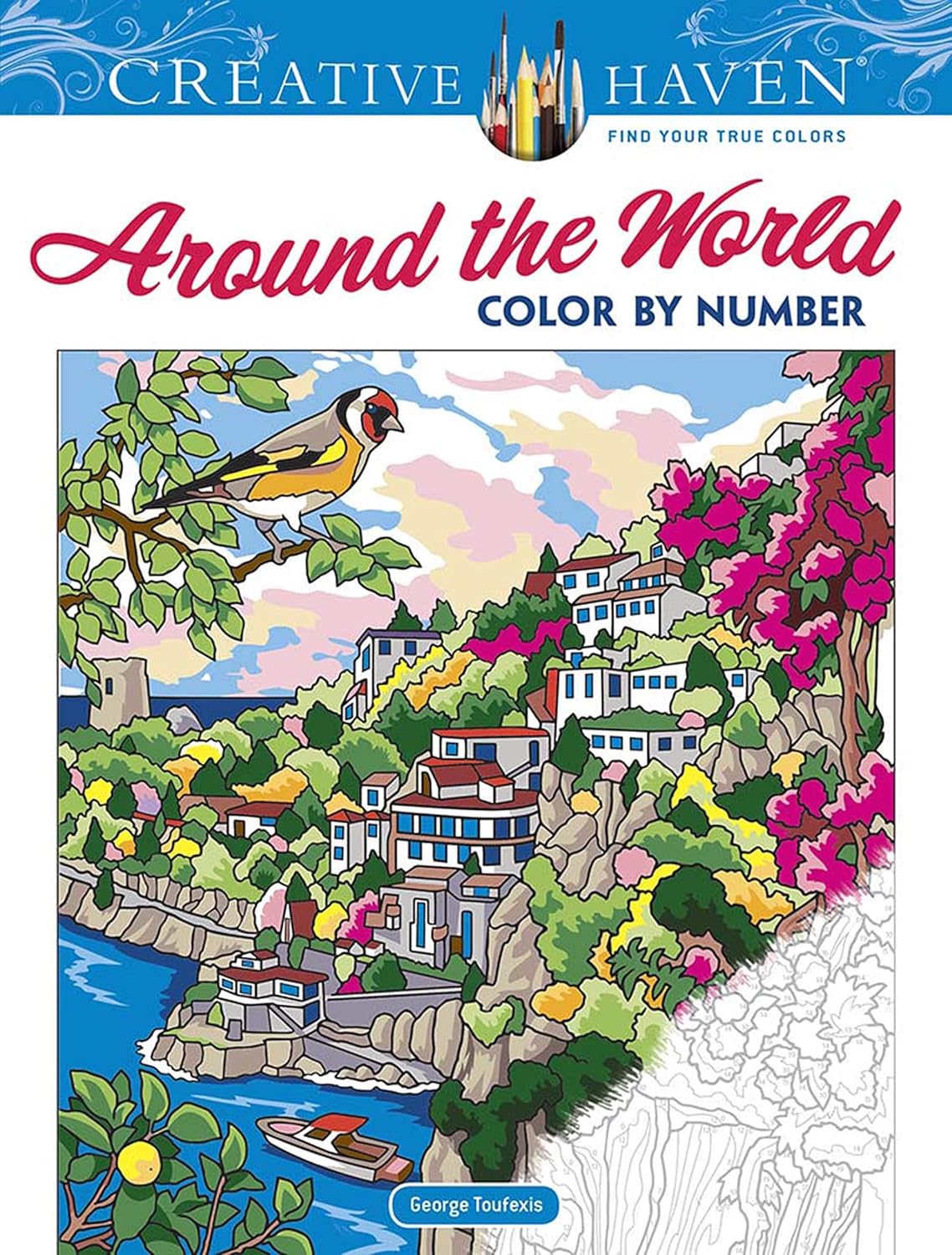 Book Review Creative Haven Around the World Color by Number (Adult Coloring Books World & Travel)
